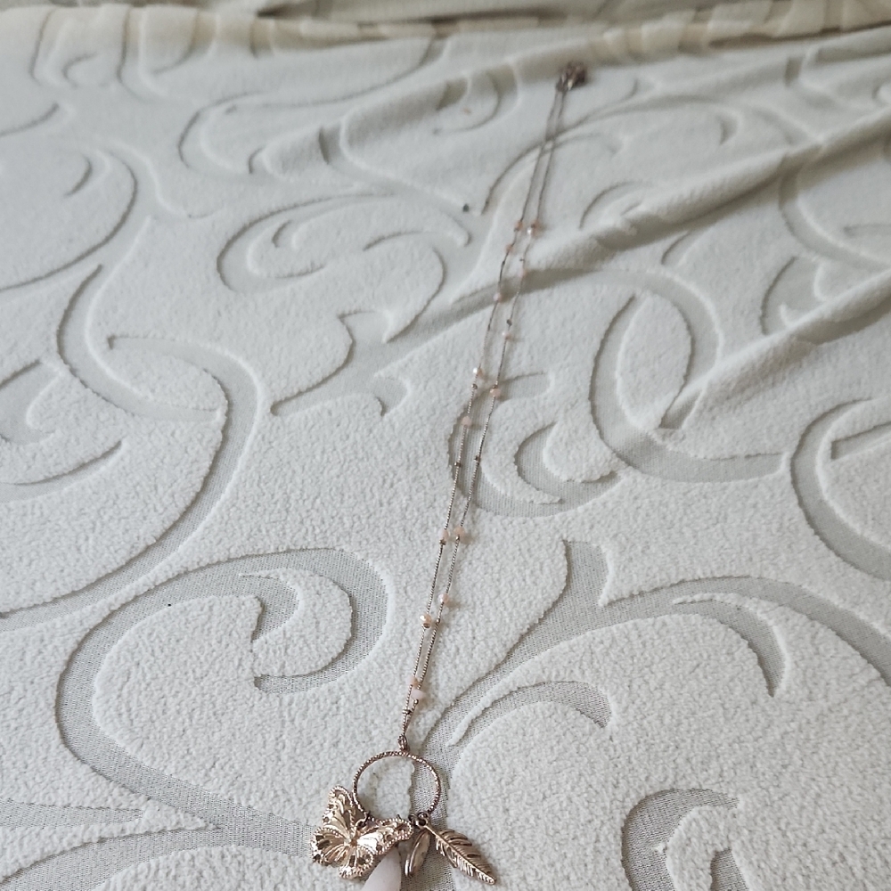 Elegant Silver Butterfly Pendant Necklace